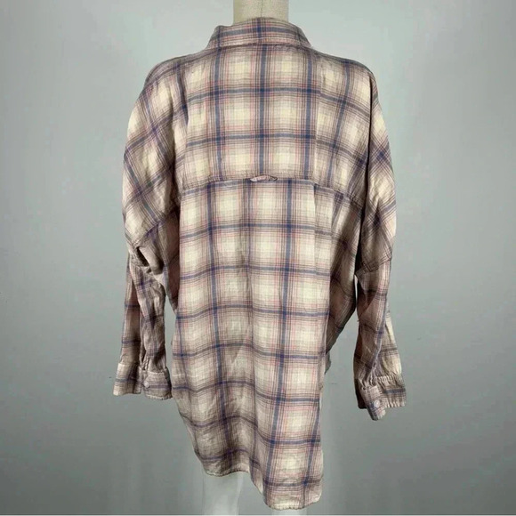 ❤️ AE flannel country sandblasted long sleeve shirt S - Picture 3 of 10